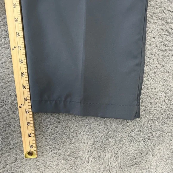 Adidas Pants Mens 34x32 Golf Performance Clima Lite 3 Stripes Gray Casual - Picture 9 of 11